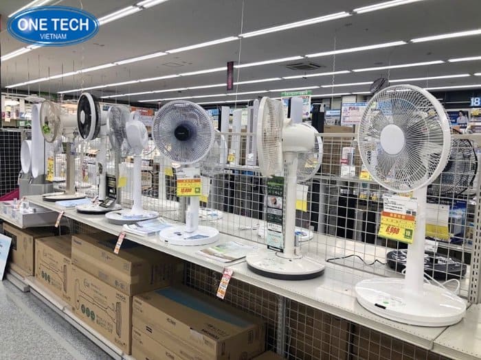One Tech Group - Sản xuất các mẫu kệ trưng bày quạt điện