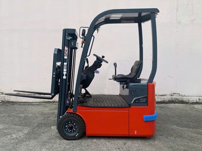 Xe nâng điện Load Extender ngồi lái lắp bộ vươn càng, yêu cầu lối đi rộng