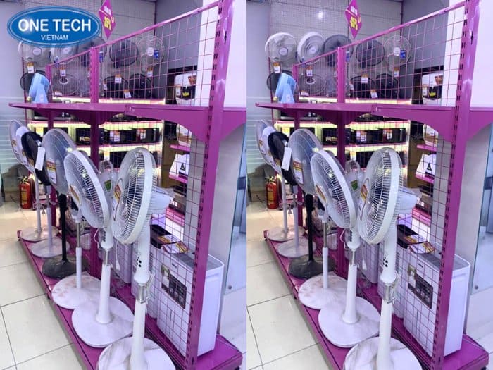 Kệ siêu thị lưng lưới phổ biến nhất