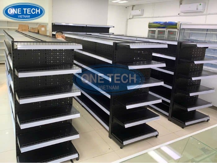 Kệ siêu thị Phú Nhuận màu đen