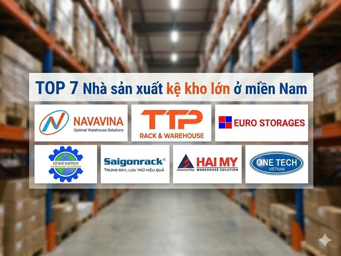 Top 7 mẫu nha sản xuất kệ kho lớn nhất miền Nam