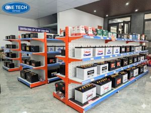 Mẫu kệ để bình ắc quy thiết kế chắc chắn, giá rẻ