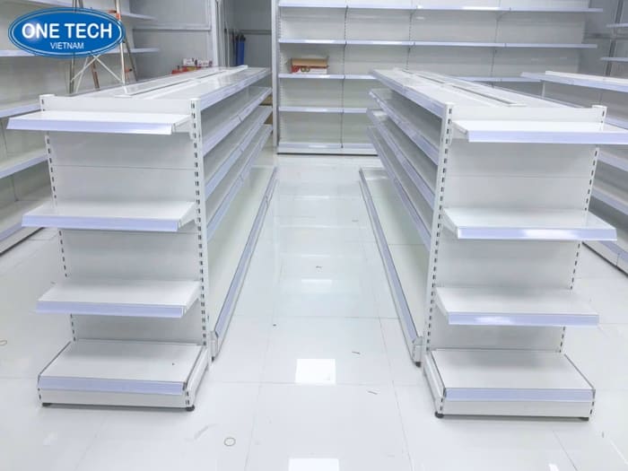 Kệ lưng tôn kín cao cấp bày hàng siêu thị