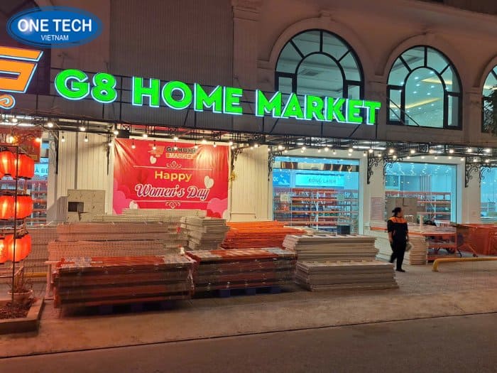 Hình ảnh dự án lắp đặt kệ cho G8 Home Market Thái Bình 16