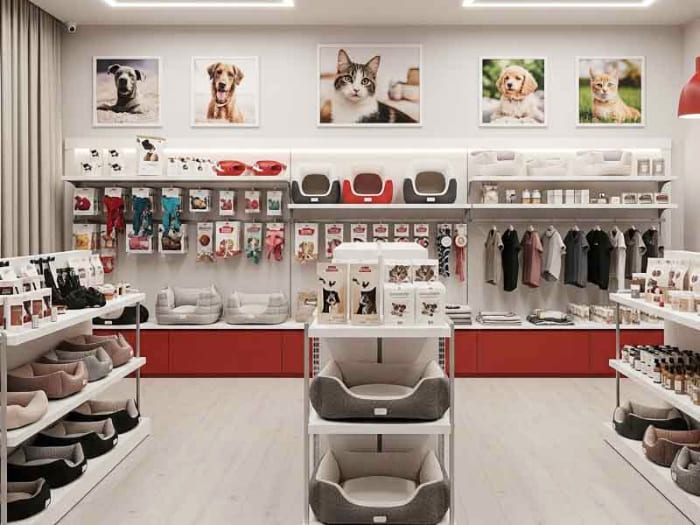 Mẫu thiết kế cửa hàng petshop tối ưu công năng