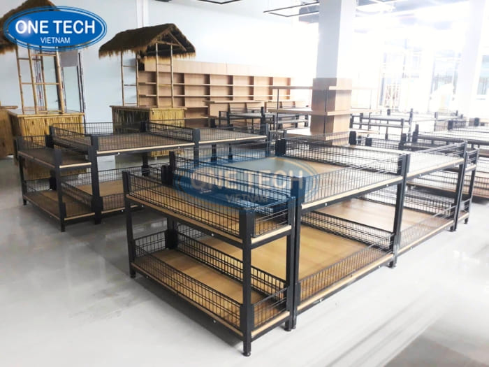 Dự án kệ khung sắt mâm gỗ cho trạm dừng nghỉ V52 Hải Dương 02
