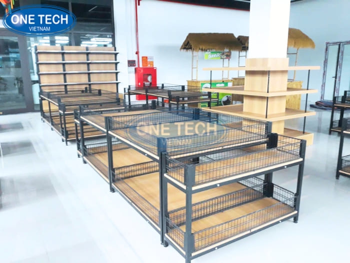 Dự án kệ khung sắt mâm gỗ cho trạm dừng nghỉ V52 Hải Dương 03