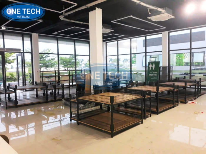 Dự án kệ khung sắt mâm gỗ cho trạm dừng nghỉ V52 Hải Dương 05