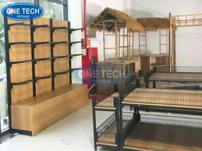 Dự án kệ khung sắt mâm gỗ cho trạm dừng nghỉ V52 Hải Dương 11
