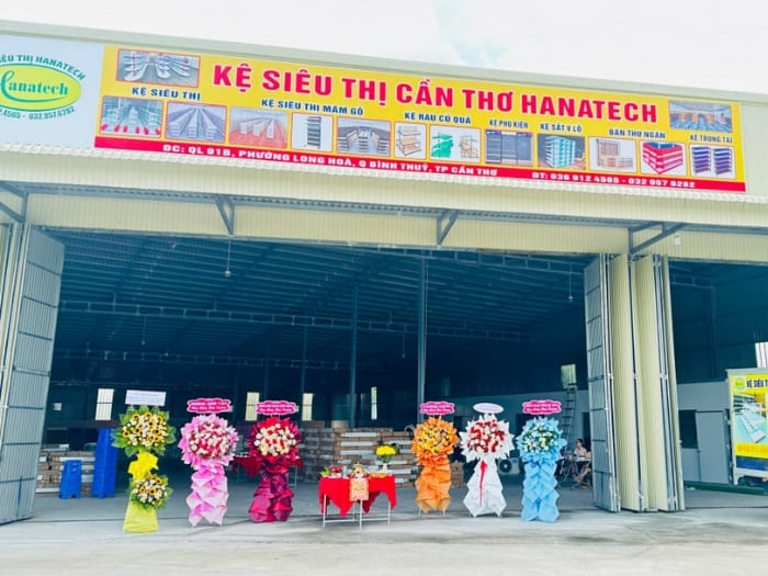 Hanatech - Công ty sản xuất kệ trưng bày nổi tiếng tại miền Tây