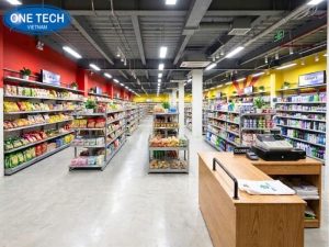 One Tech Group lắp đặt dự án cho kệ siêu thị mini tại Phú Quốc