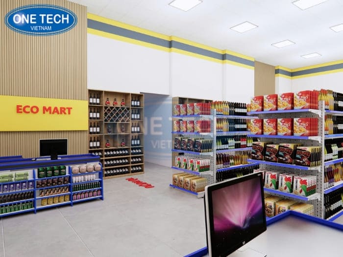 Gợi ý 15 mẫu thiết kế siêu thị mini diện tích 100m2