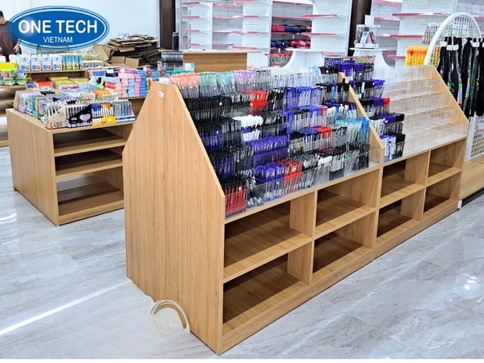 Kệ đựng bút viết chất liệu gỗ MDF