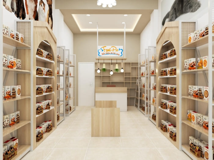 Mẫu thiết kế shop thú cưng 01