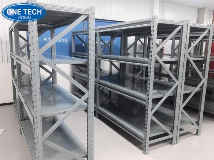Hình ảnh chi tiết dự án kệ trung tải tại KTG Industrial 11