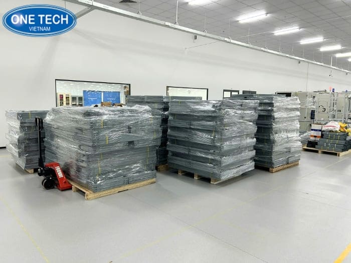 Hình ảnh chi tiết dự án kệ trung tải tại KTG Industrial 12