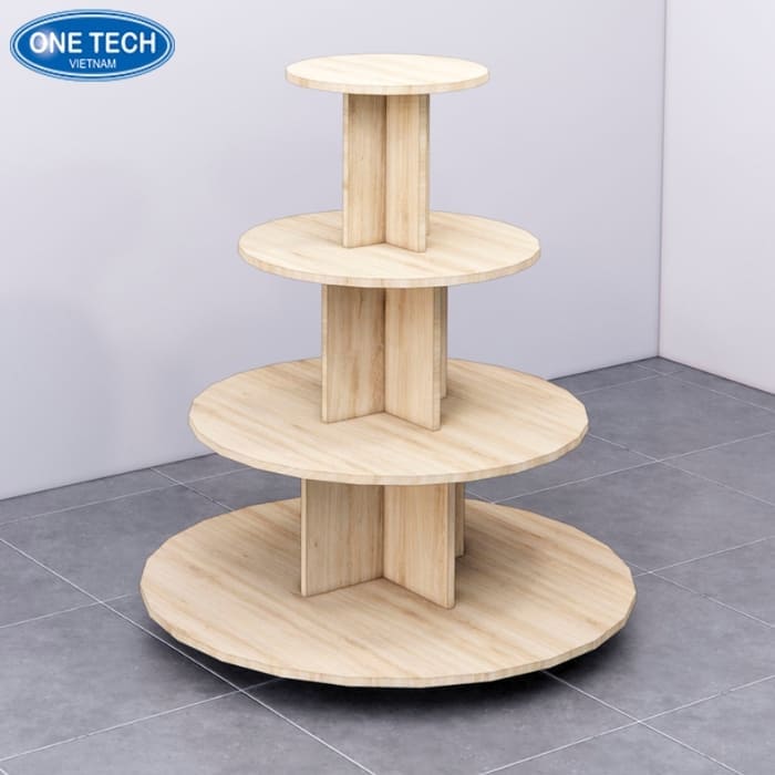 Kệ gỗ hình tròn tại Đà Nẵng