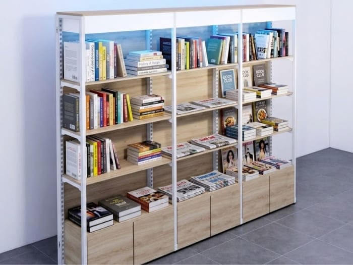 Kệ sách gỗ Đà Nẵng kèm tủ