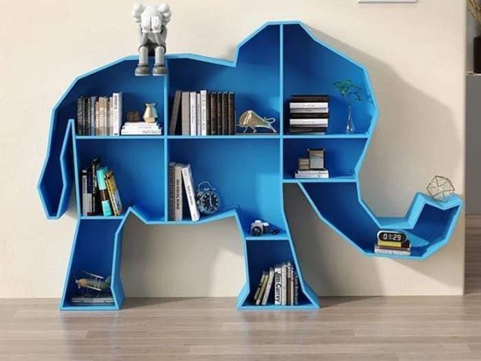 Kệ trưng bày sách hình thù đặc biệt