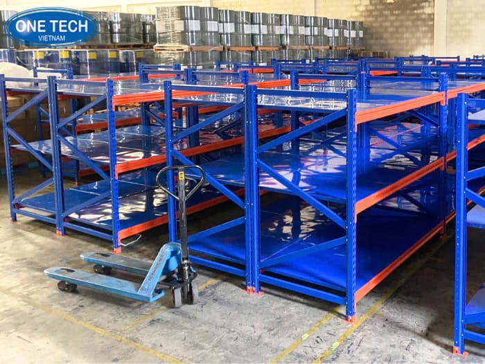 Kệ kho lưu trữ 3 tầng sắt sơn tĩnh điện