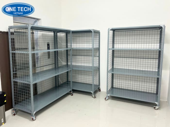 Kệ sắt sơn tĩnh điện 4 tầng độ bền cao 