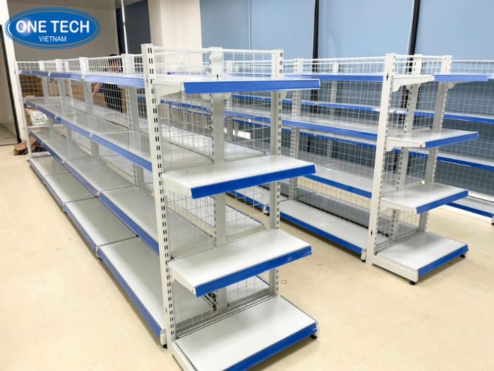 Kệ sắt trưng bày 4 tầng sơn tĩnh điện chuyên nghiệp