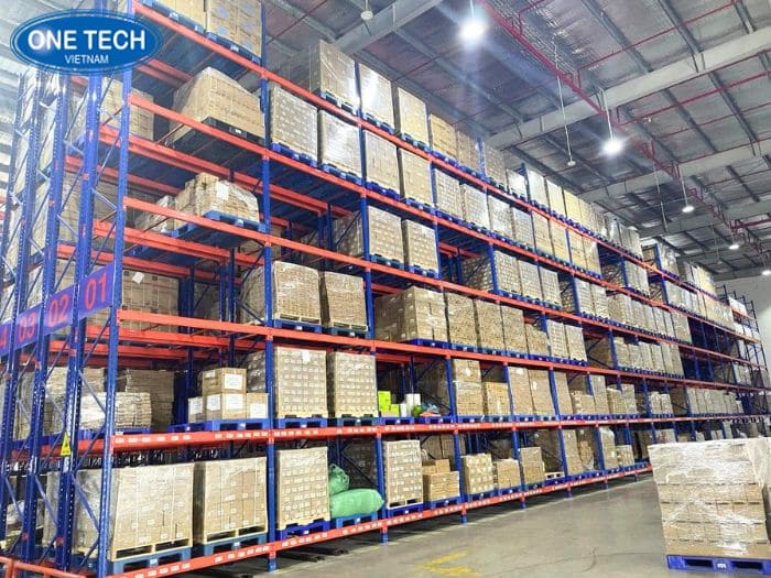 Kệ Selective 6 tầng dạng pallet 