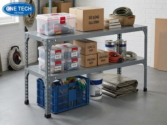 Kệ V lỗ 2 tầng nhỏ gọn