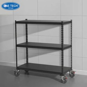Thông số kỹ thuật của kệ sắt 3 tầng có bánh xe