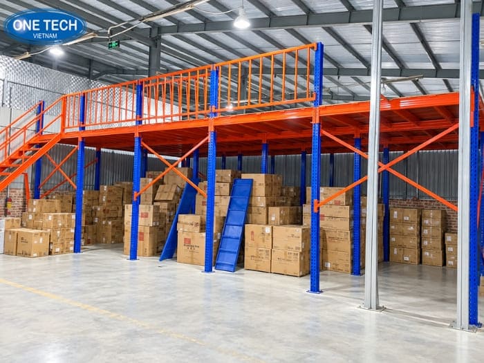 Hình ảnh dự án kệ sàn Lắp đặt hệ thống kệ sàn Mezzanine tại Hà Nội 01