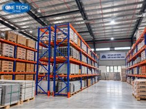 Kệ Double Deep lưu trữ kho vật liệu xây dựng chịu tải cao
