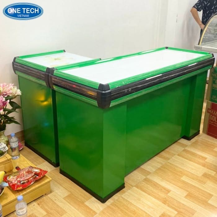 Quầy thanh toán Đồng Tháp màu xanh lá
