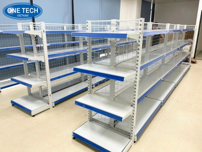 Kệ sắt trưng bày cho cửa hàng