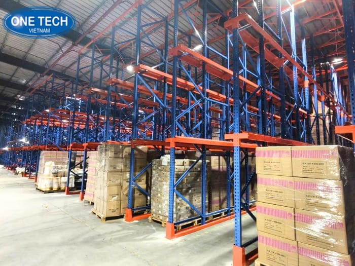 Hình ảnh dự án kệ Drive In cho công ty Nam Á 05
