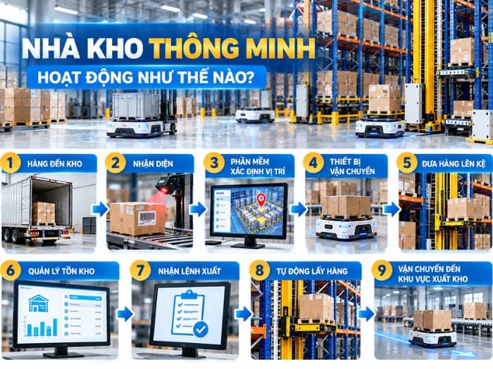 Nhà kho thông minh được hoạt động như thế nào
