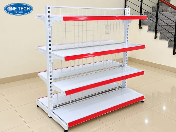 Kệ siêu thị đôi 1m2