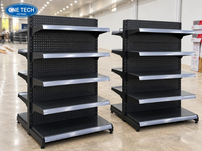 Kệ tôn lỗ 1m2 cho siêu thị