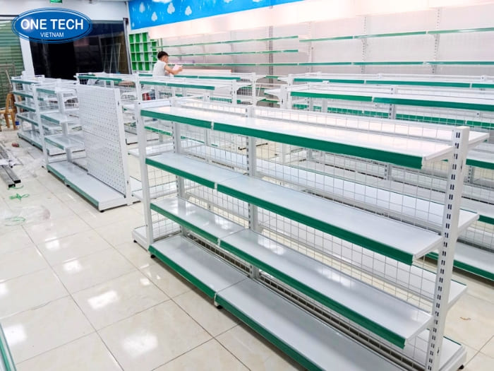 Kệ lưng lưới 1m2 cho siêu thị