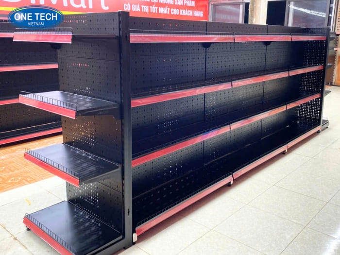 Kệ tôn đục lỗ 1m5 cho siêu thị 