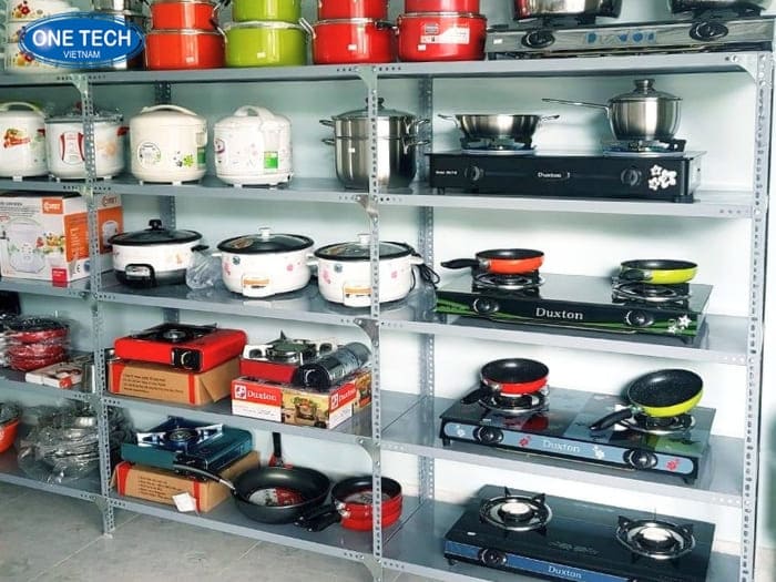 Ứng dụng thực tế của kệ sắt V lỗ tại Thanh Hóa